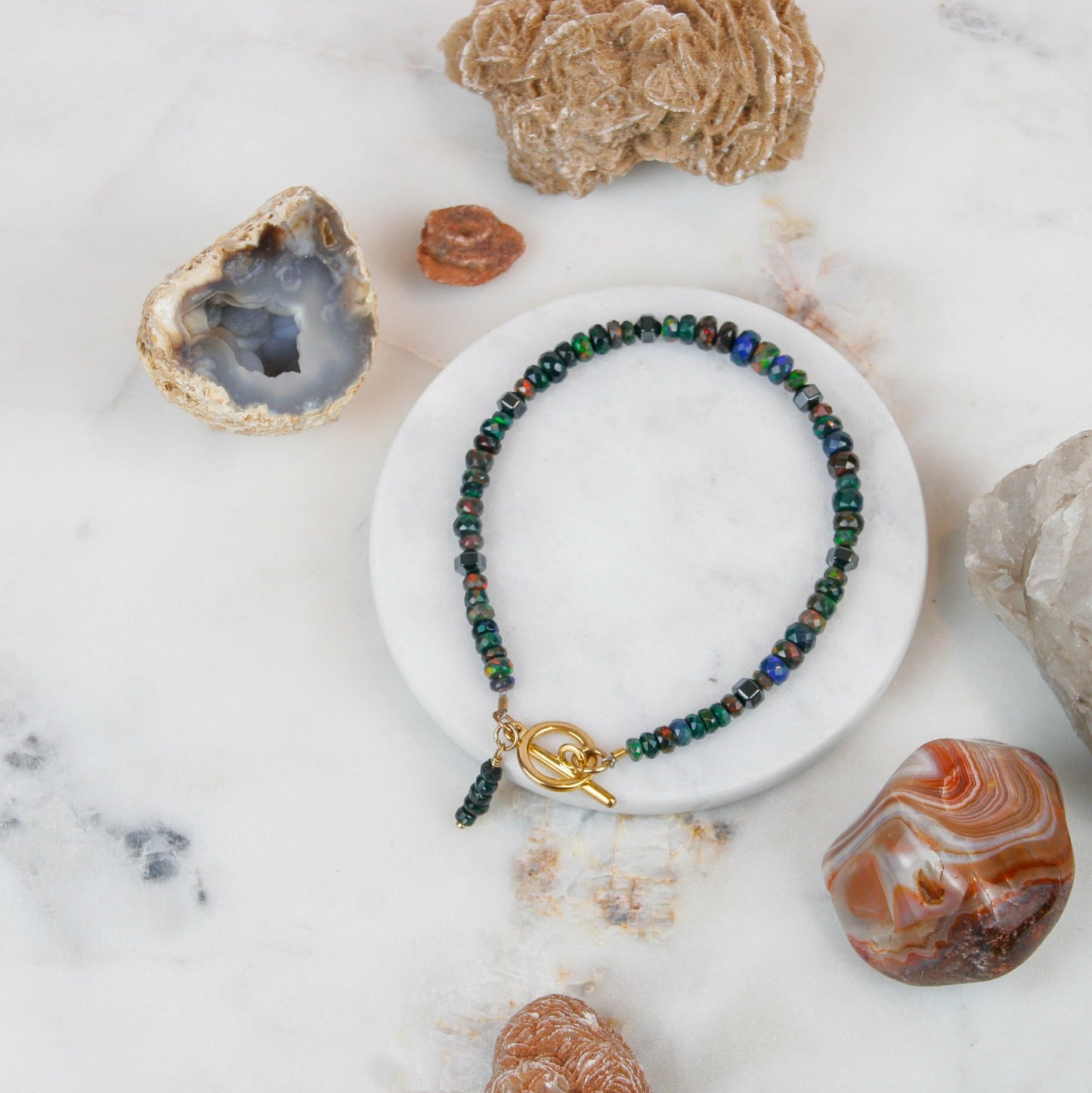 Ethiopian Black Opal Bracelet
