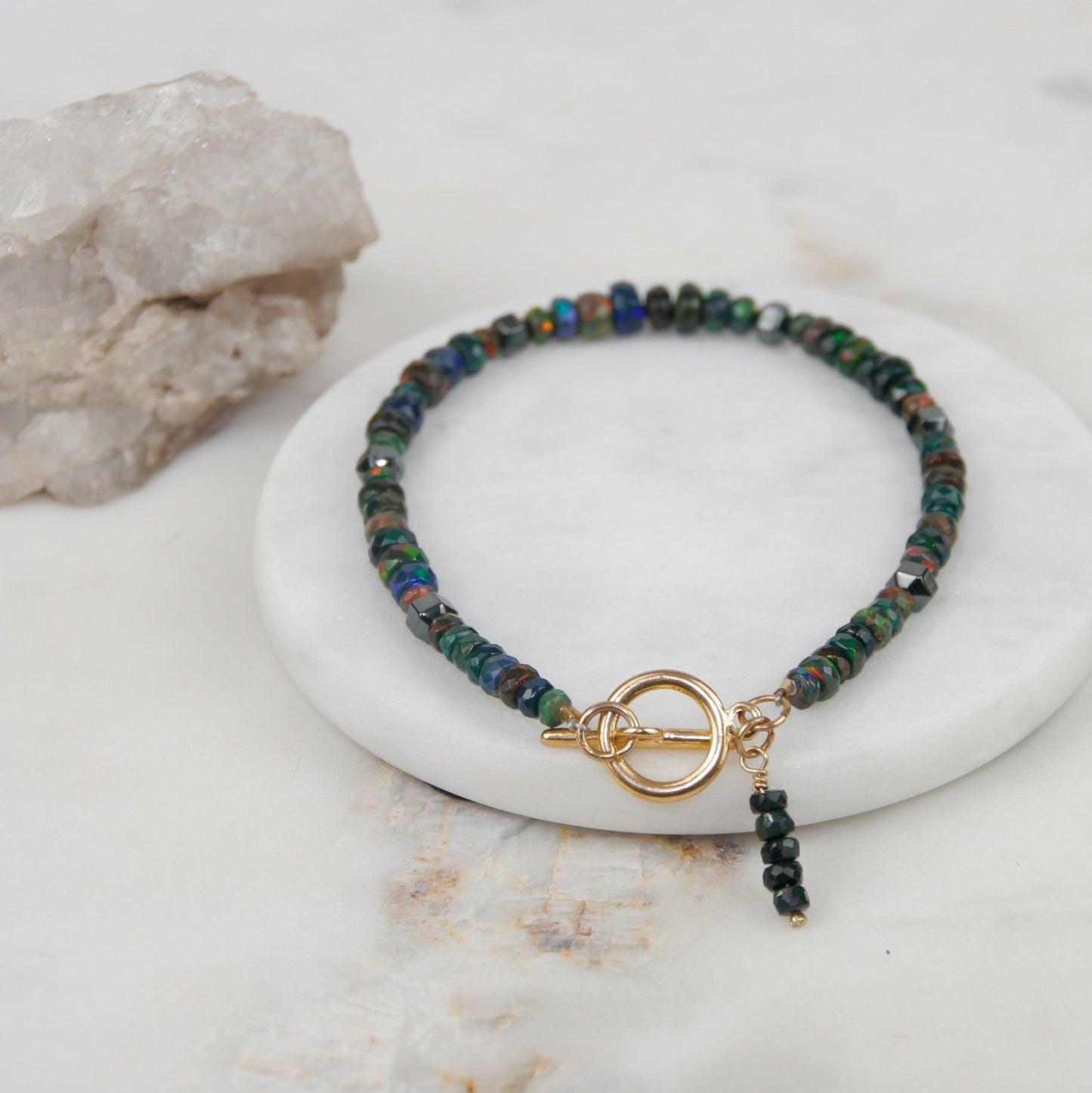 Ethiopian Black Opal Bracelet