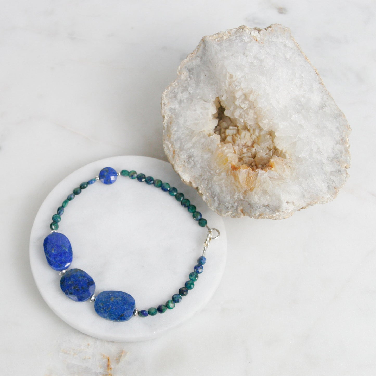 Lapis and Azurite Bracelet