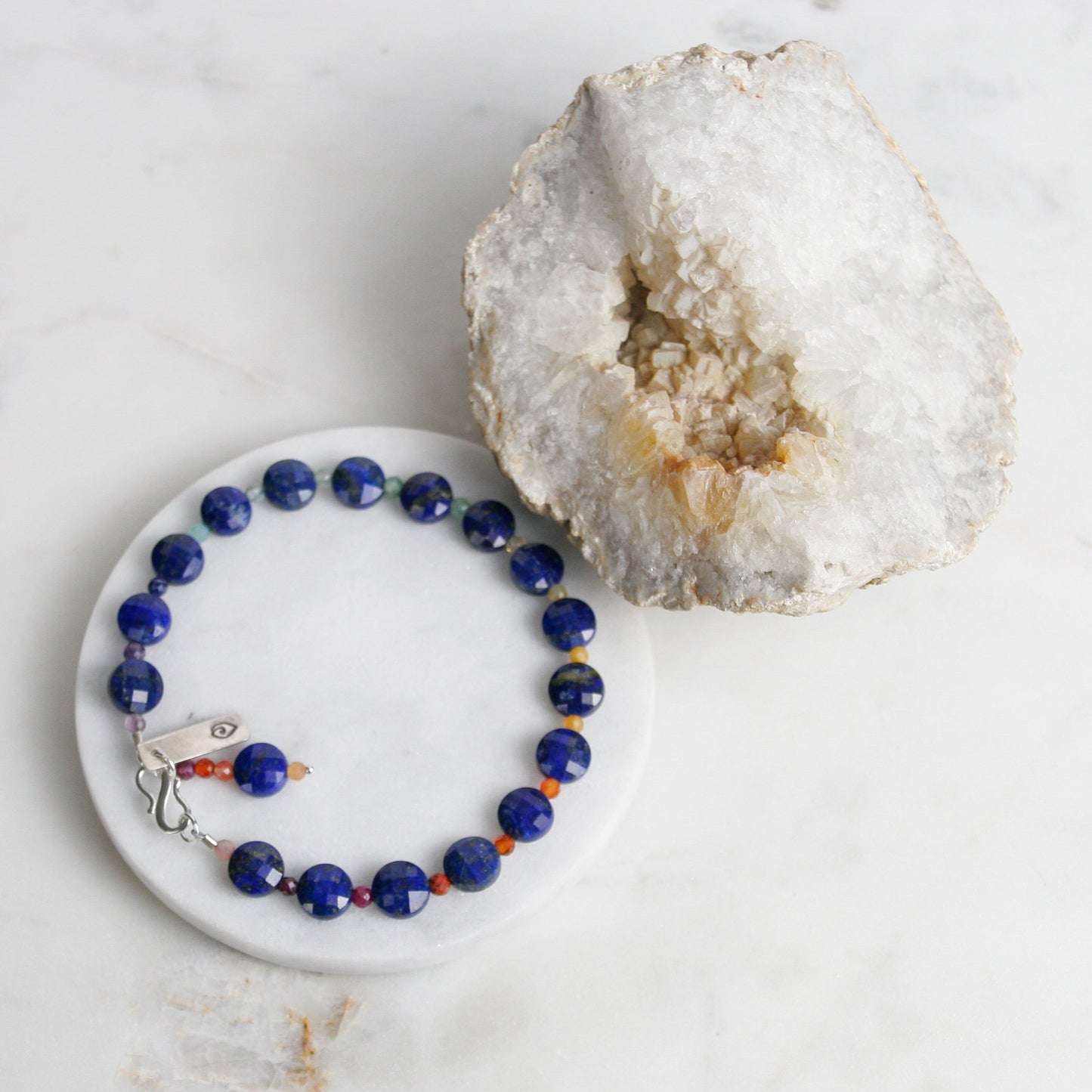 Lapis and Tourmaline Bracelet