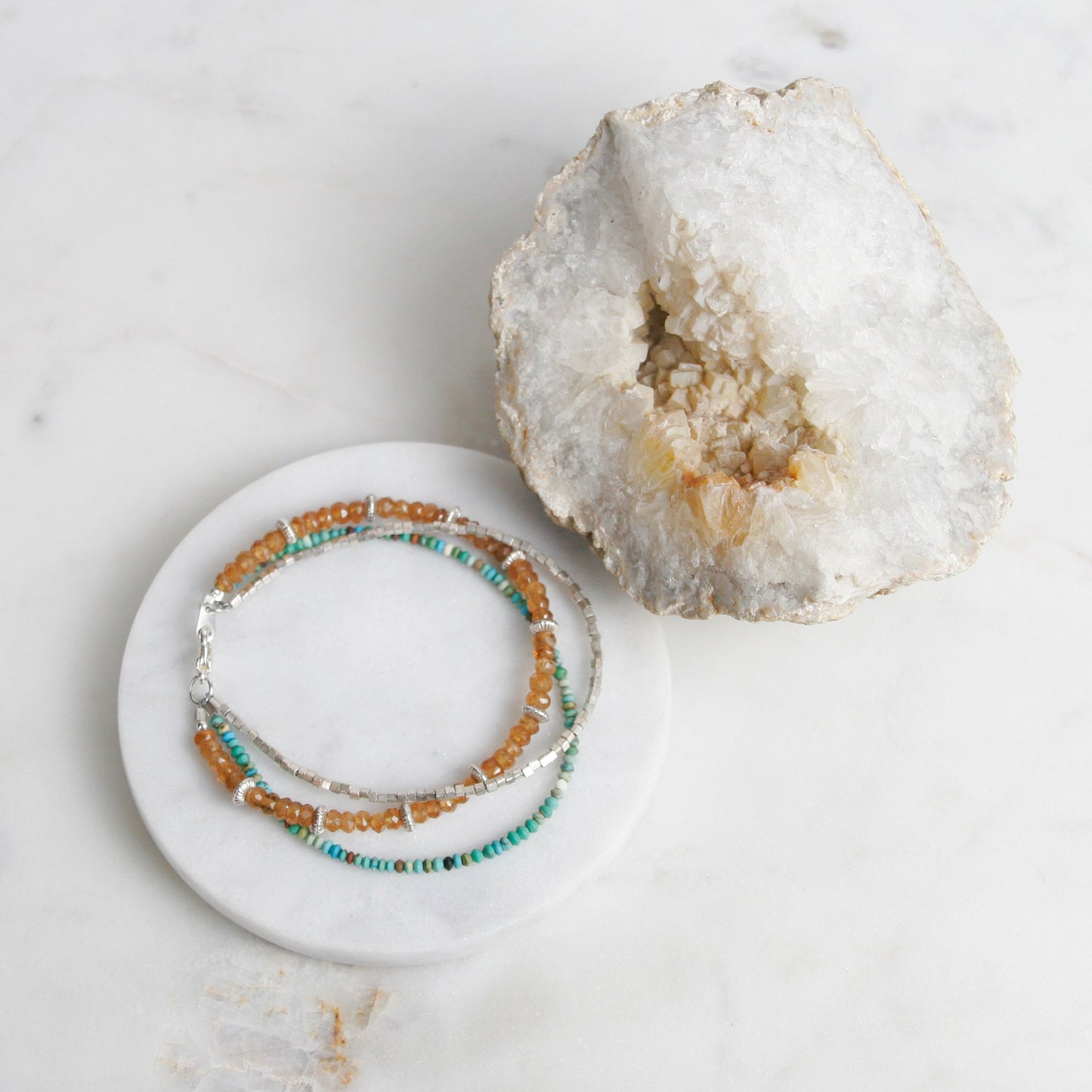 Turquoise and Tourmaline Bracelet