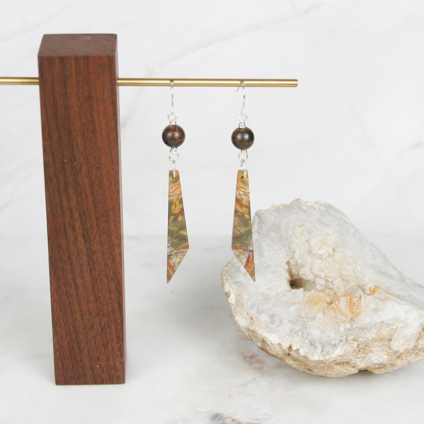 Playful Picasso Jasper Earrings