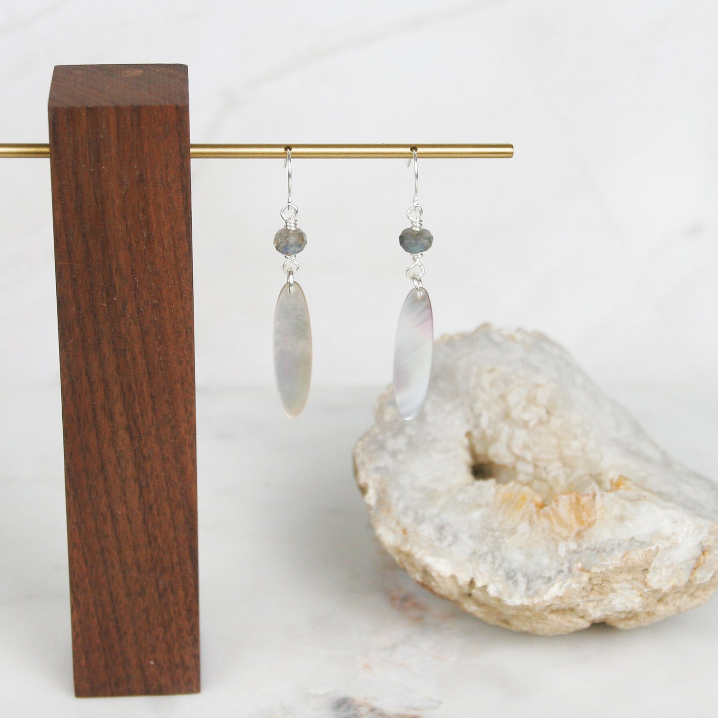 Iridescent Shell Earrings