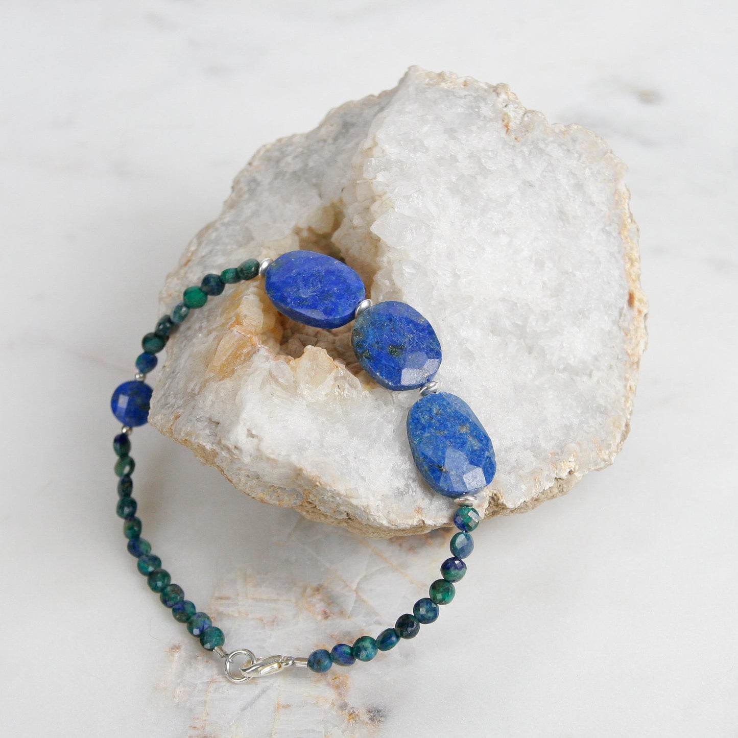 Lapis and Azurite Bracelet