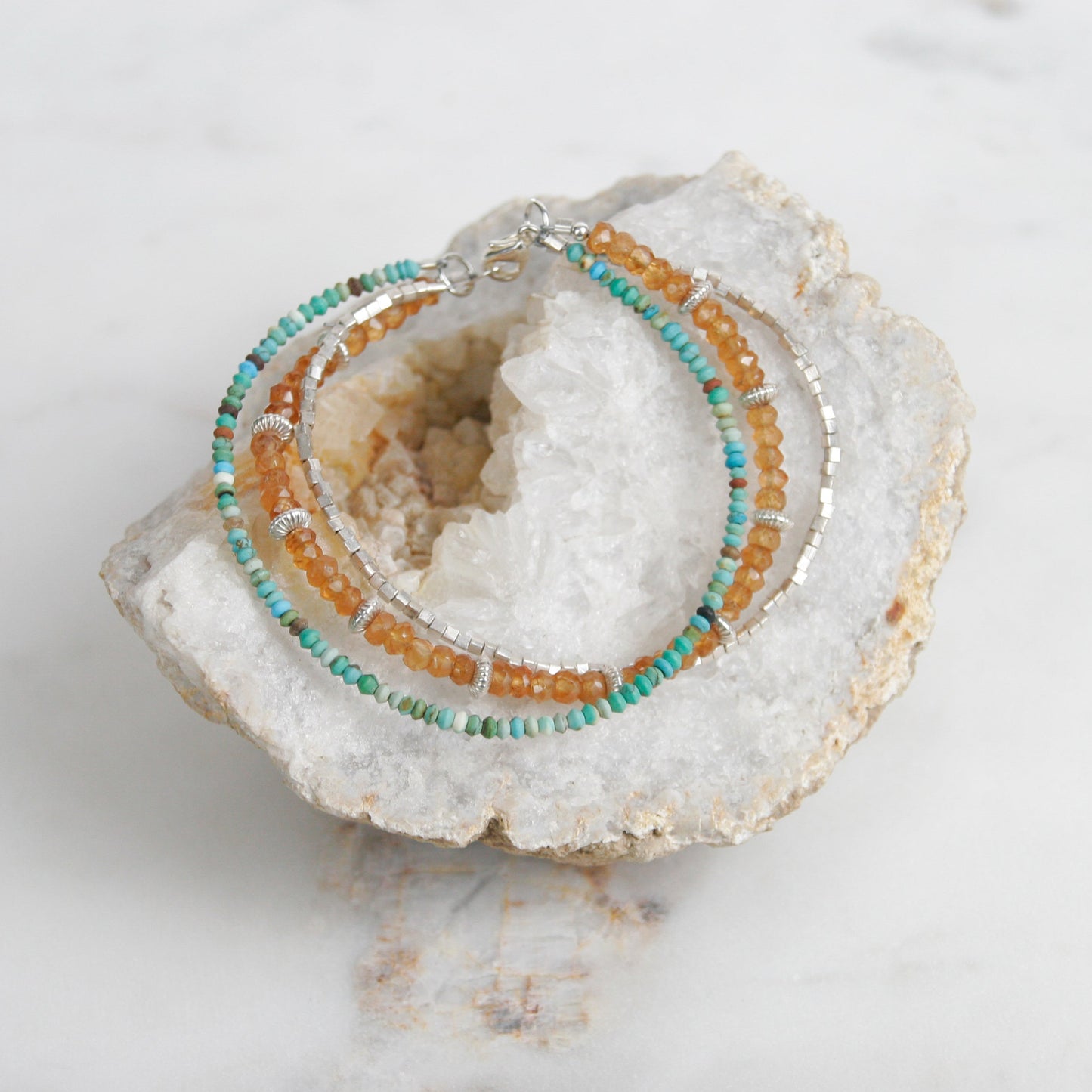 Turquoise and Tourmaline Bracelet