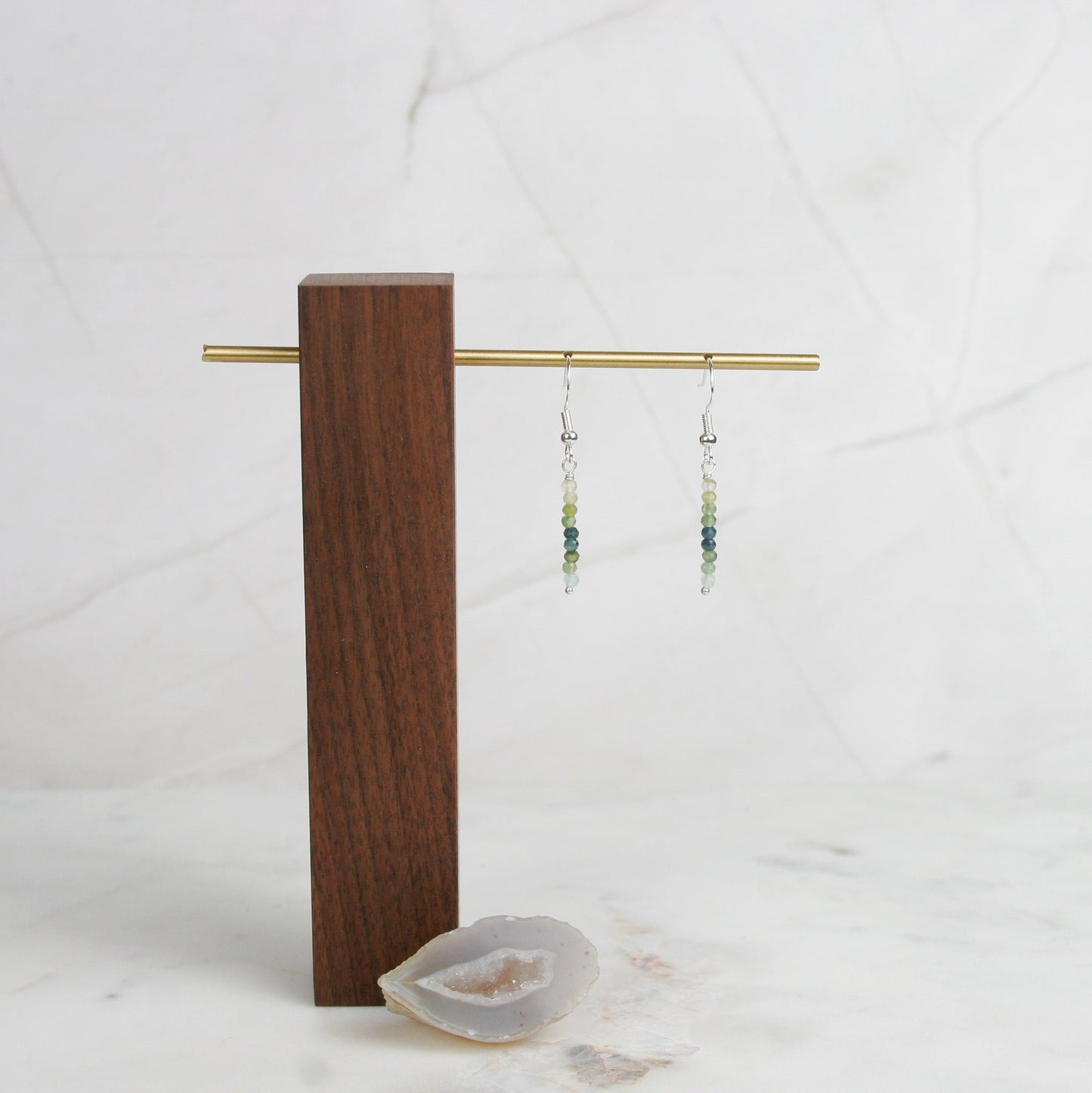 Cool Tone Rainbow Tourmaline Dangles