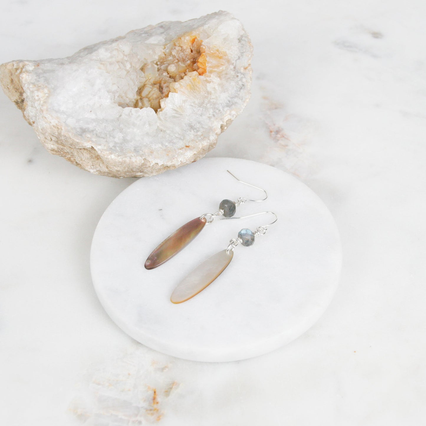 Iridescent Shell Earrings