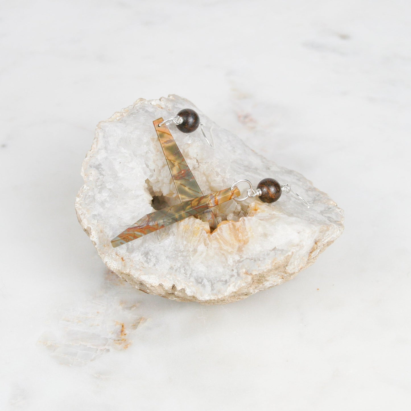 Playful Picasso Jasper Earrings