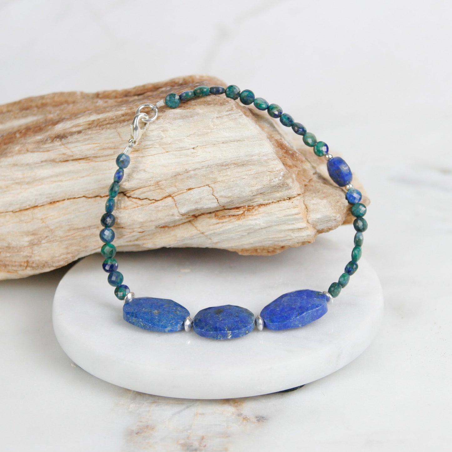 Lapis and Azurite Bracelet