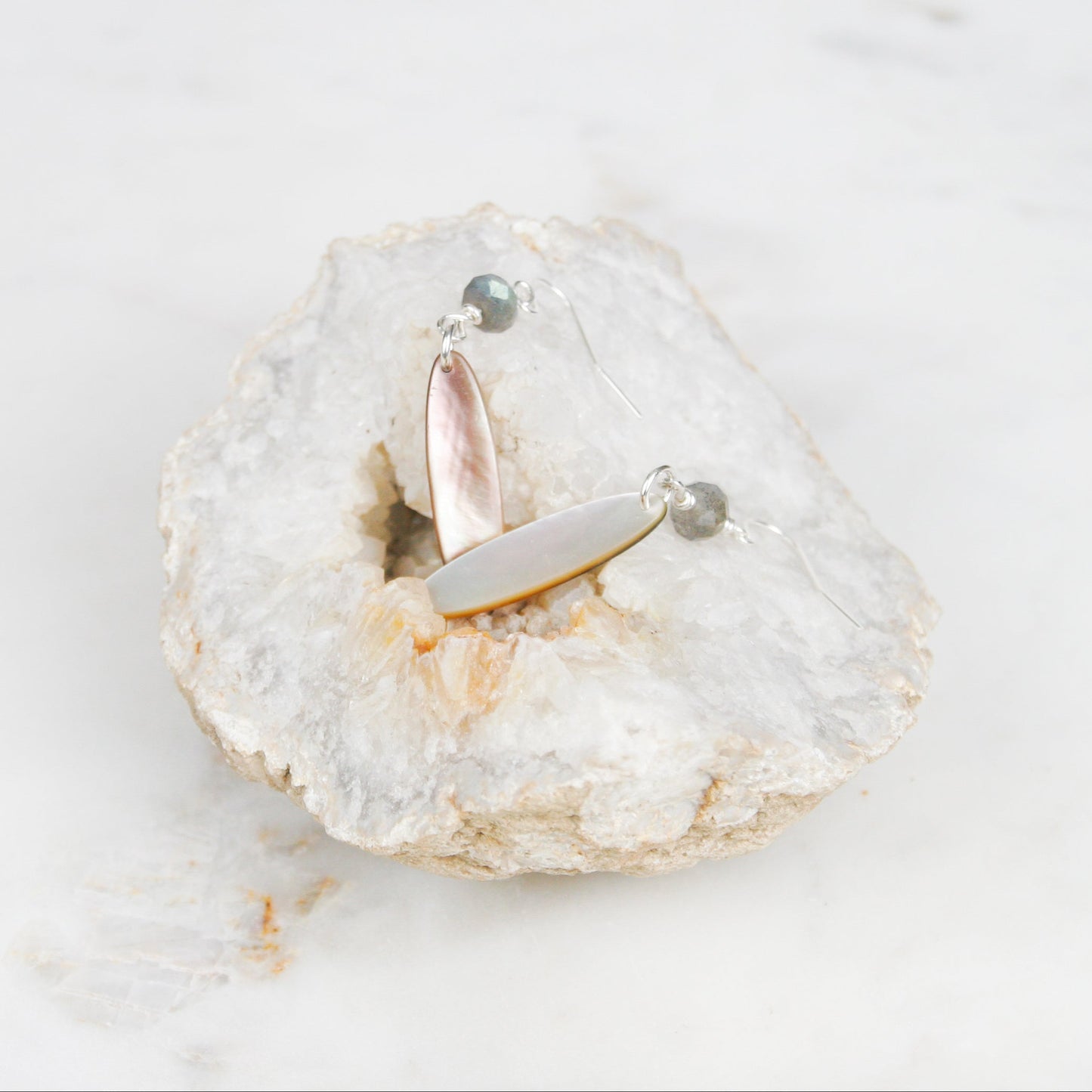 Iridescent Shell Earrings