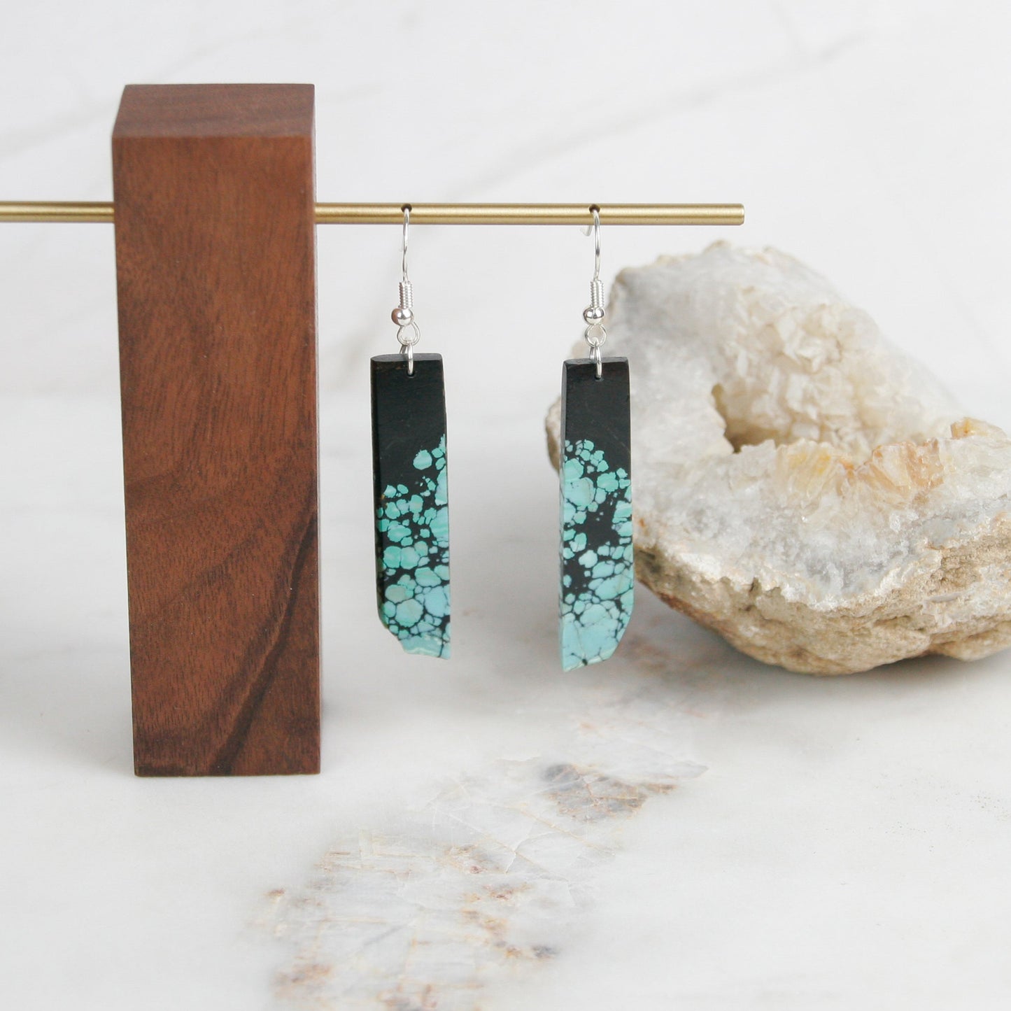 Column Turquoise Earrings