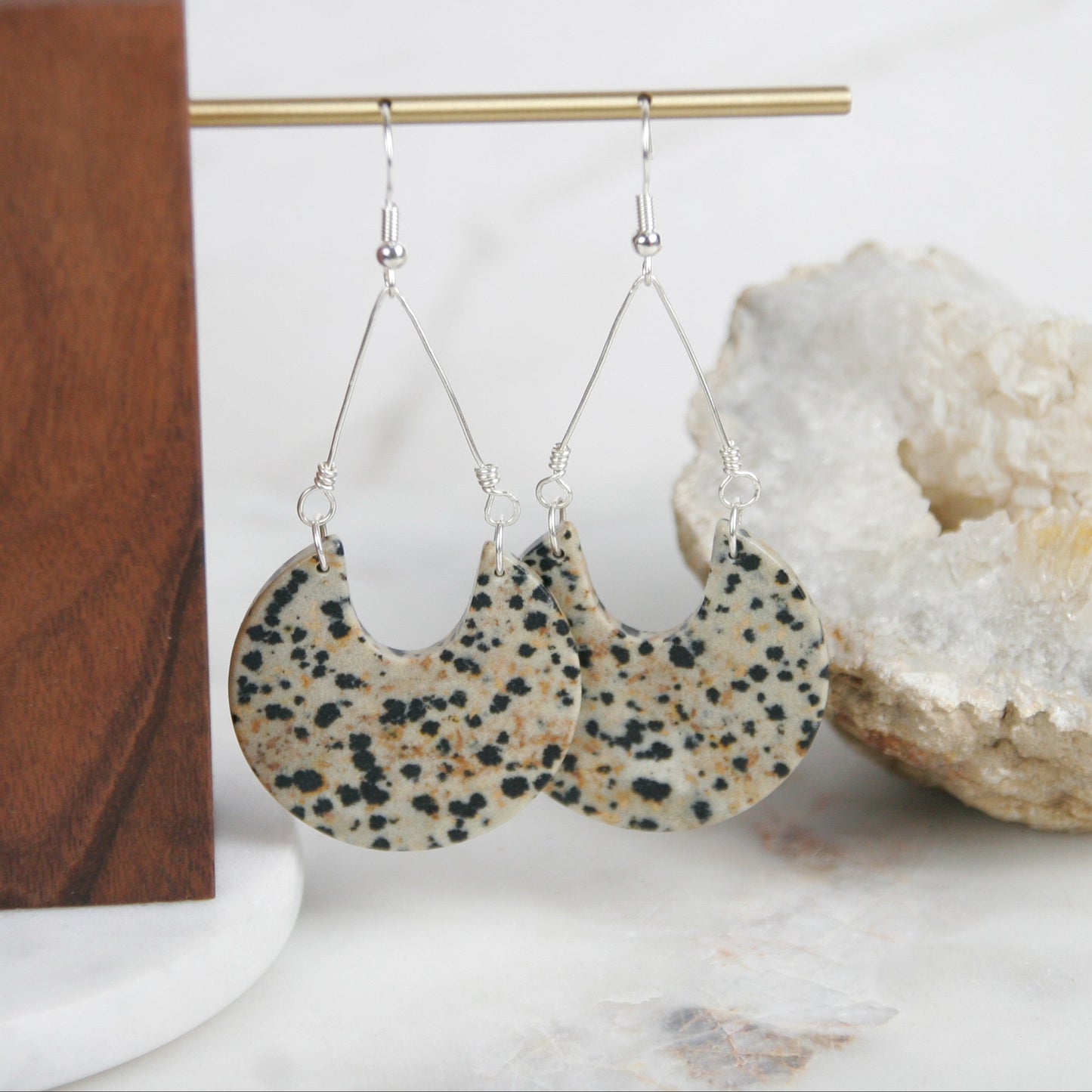 Dalmatian Jasper Earrings