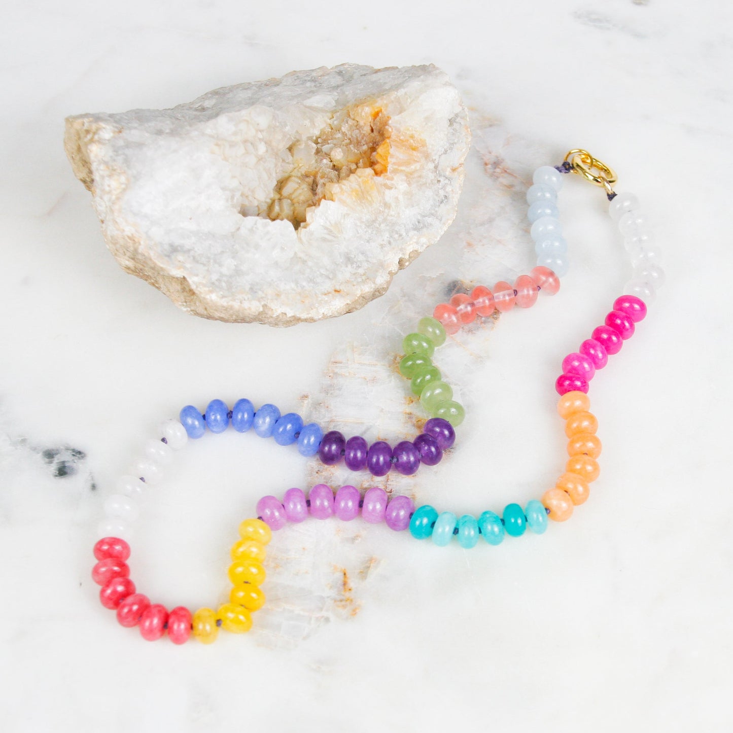 Bubble Gum Jade Necklace