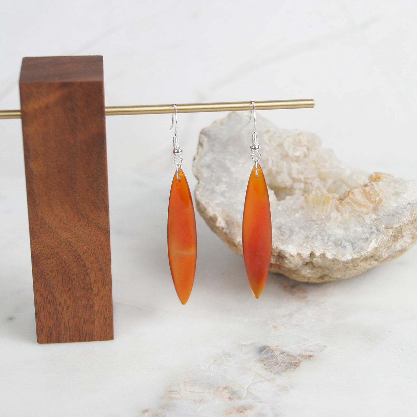 Red Agate Earrings