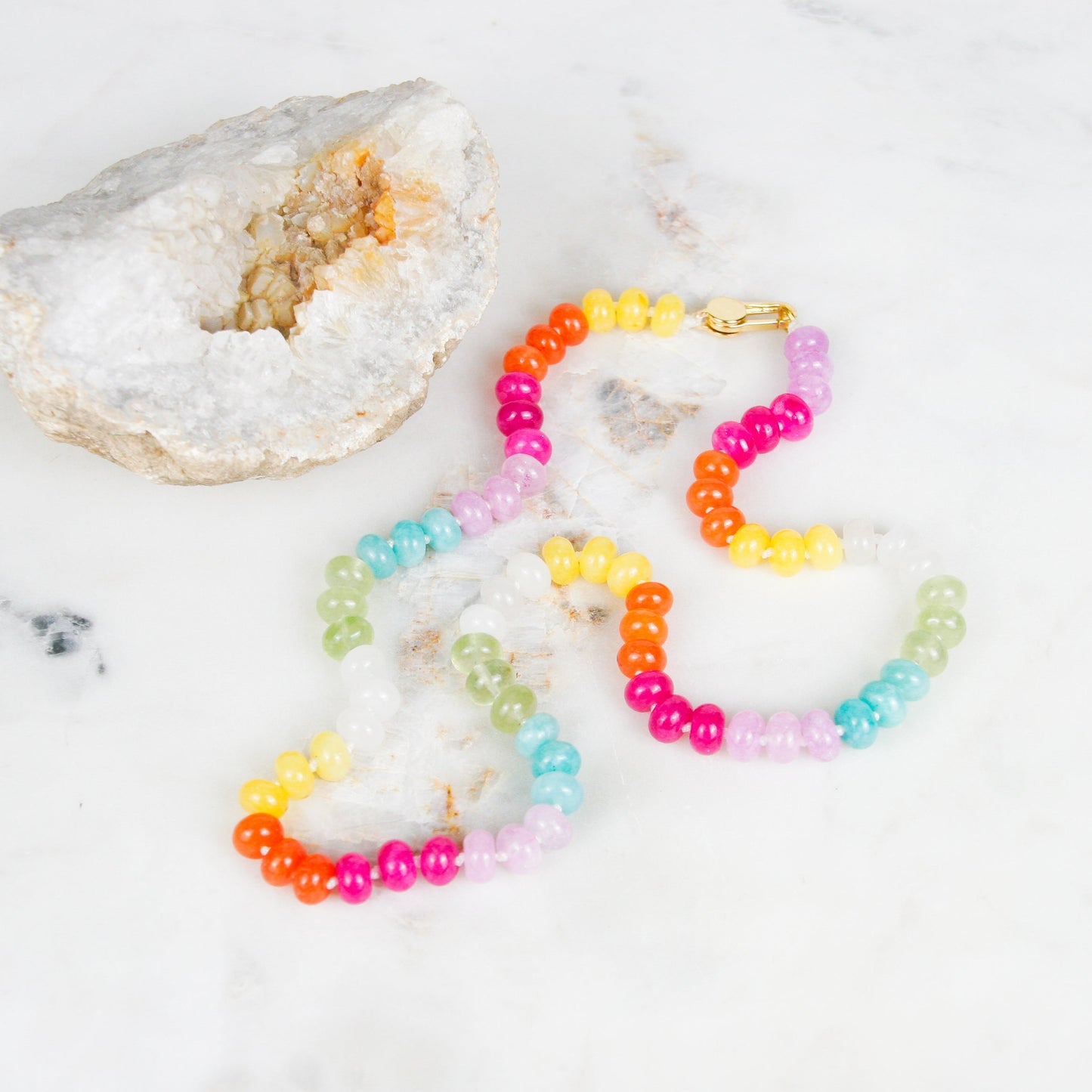 Bright Candy Jade Necklace