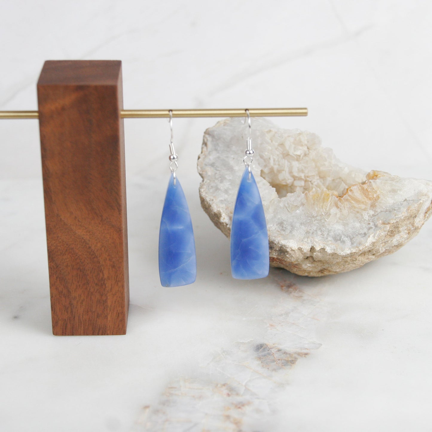 Blue Onyx Earrings