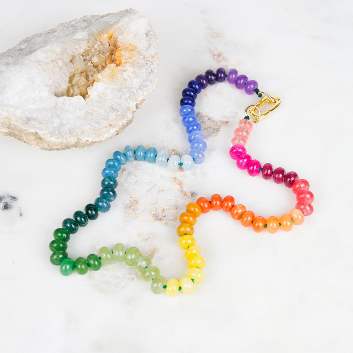 Earthy Rainbow Jade Necklace