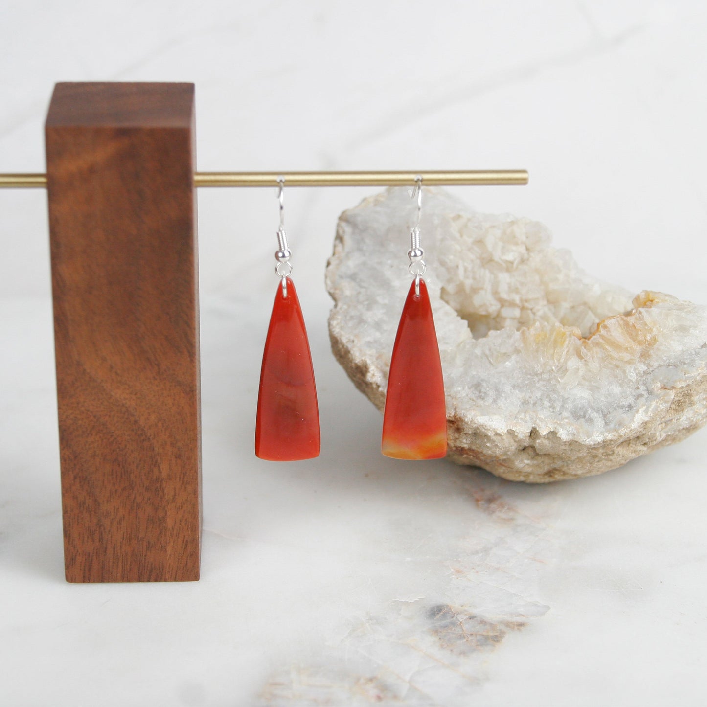 Red Agate Earrings