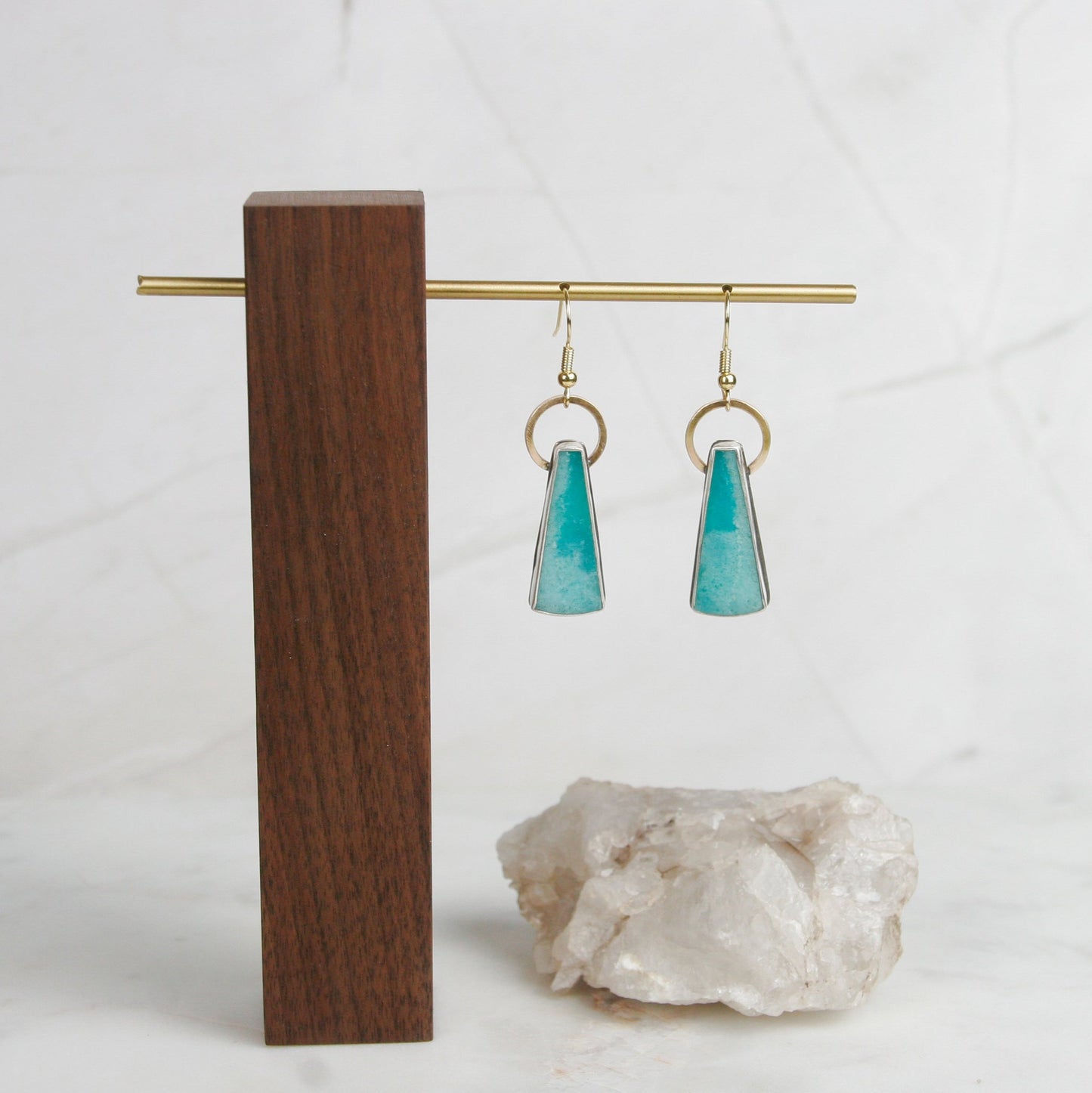 Gel Amazonite Drop Earrings