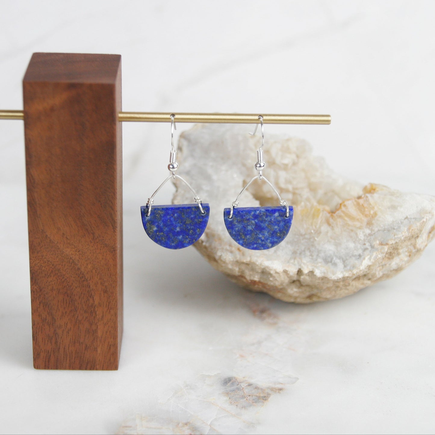 Lapis Sterling Silver Earrings