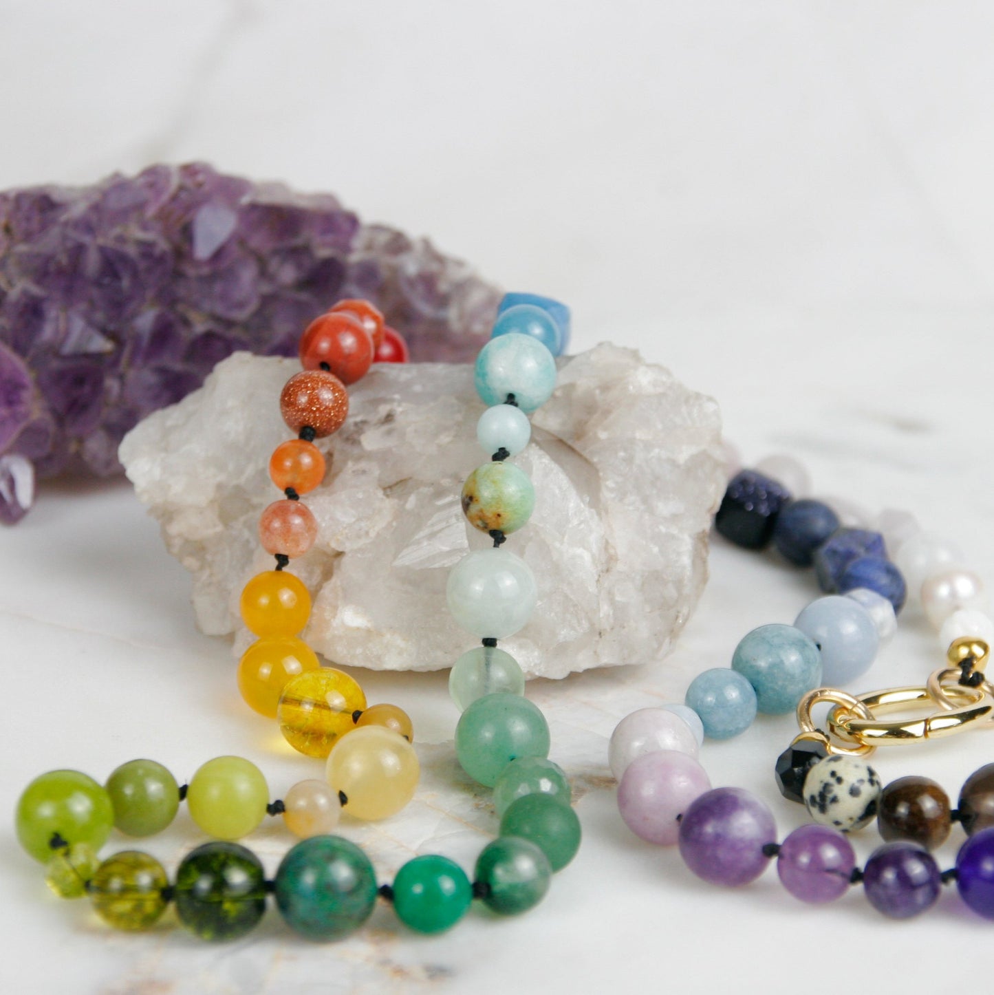 Beaded Rainbow Necklace