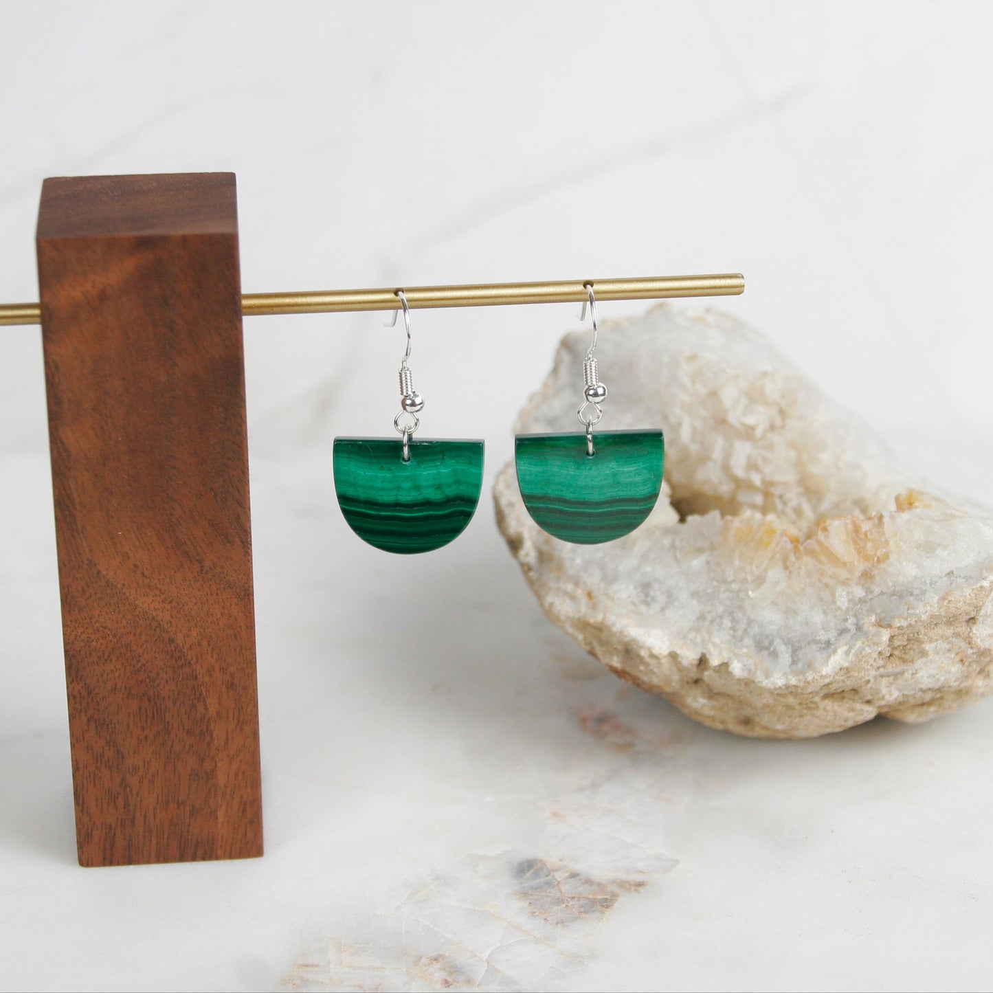 Malachite Earrings