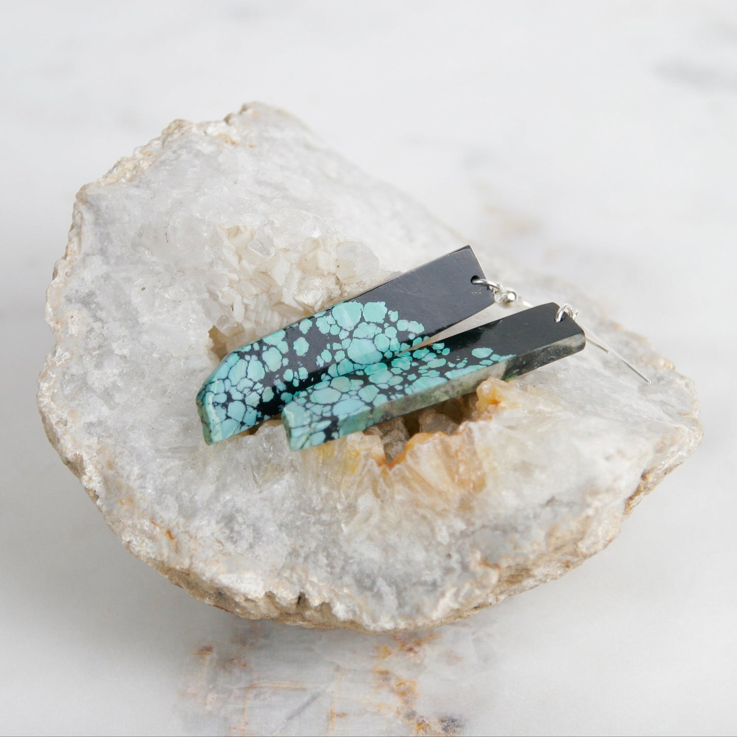 Column Turquoise Earrings