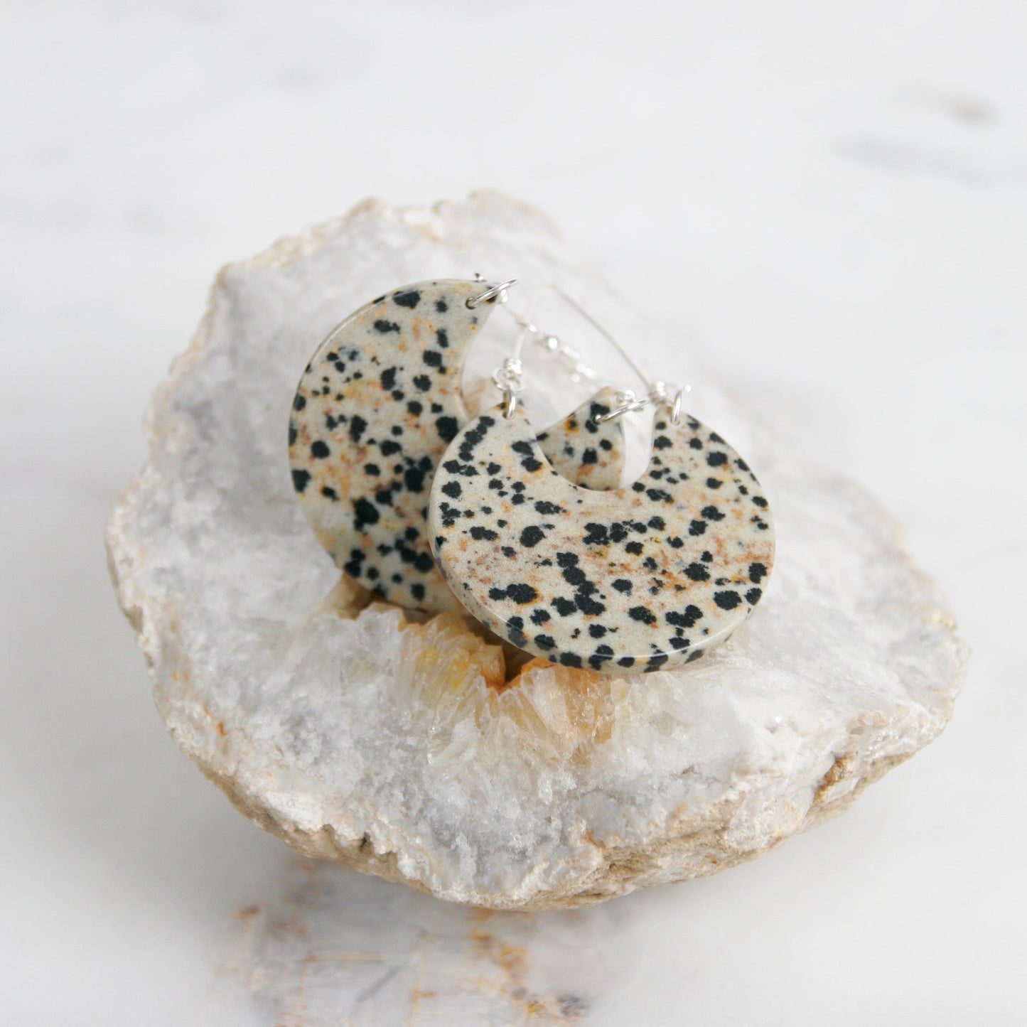 Dalmatian Jasper Earrings