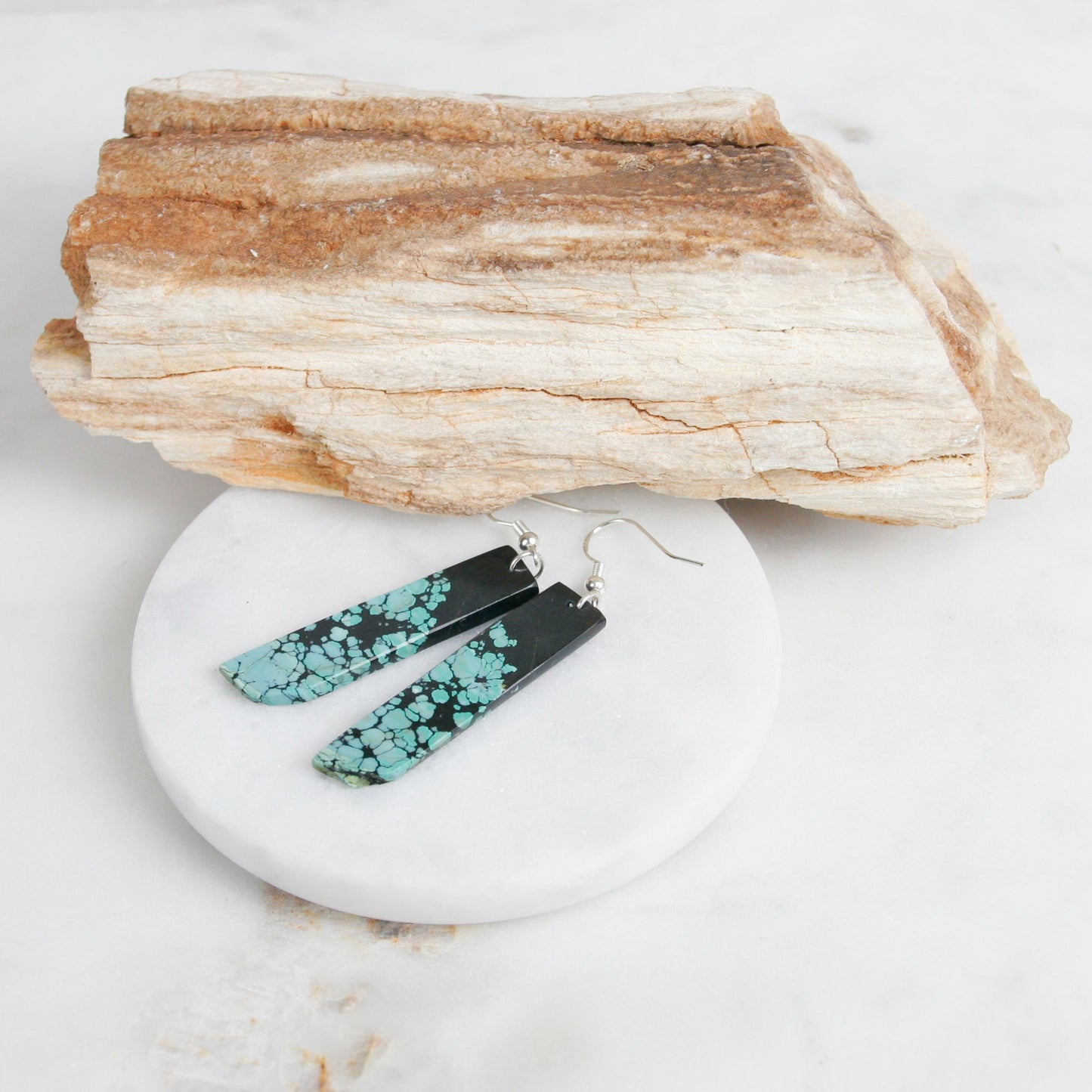 Column Turquoise Earrings
