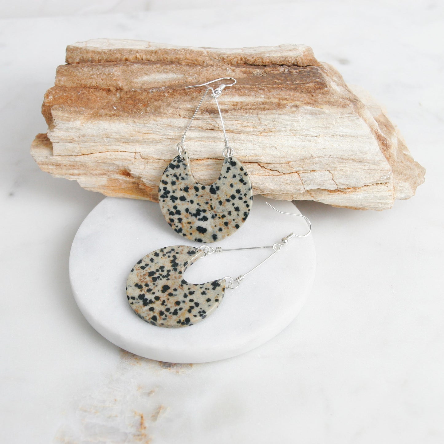 Dalmatian Jasper Earrings