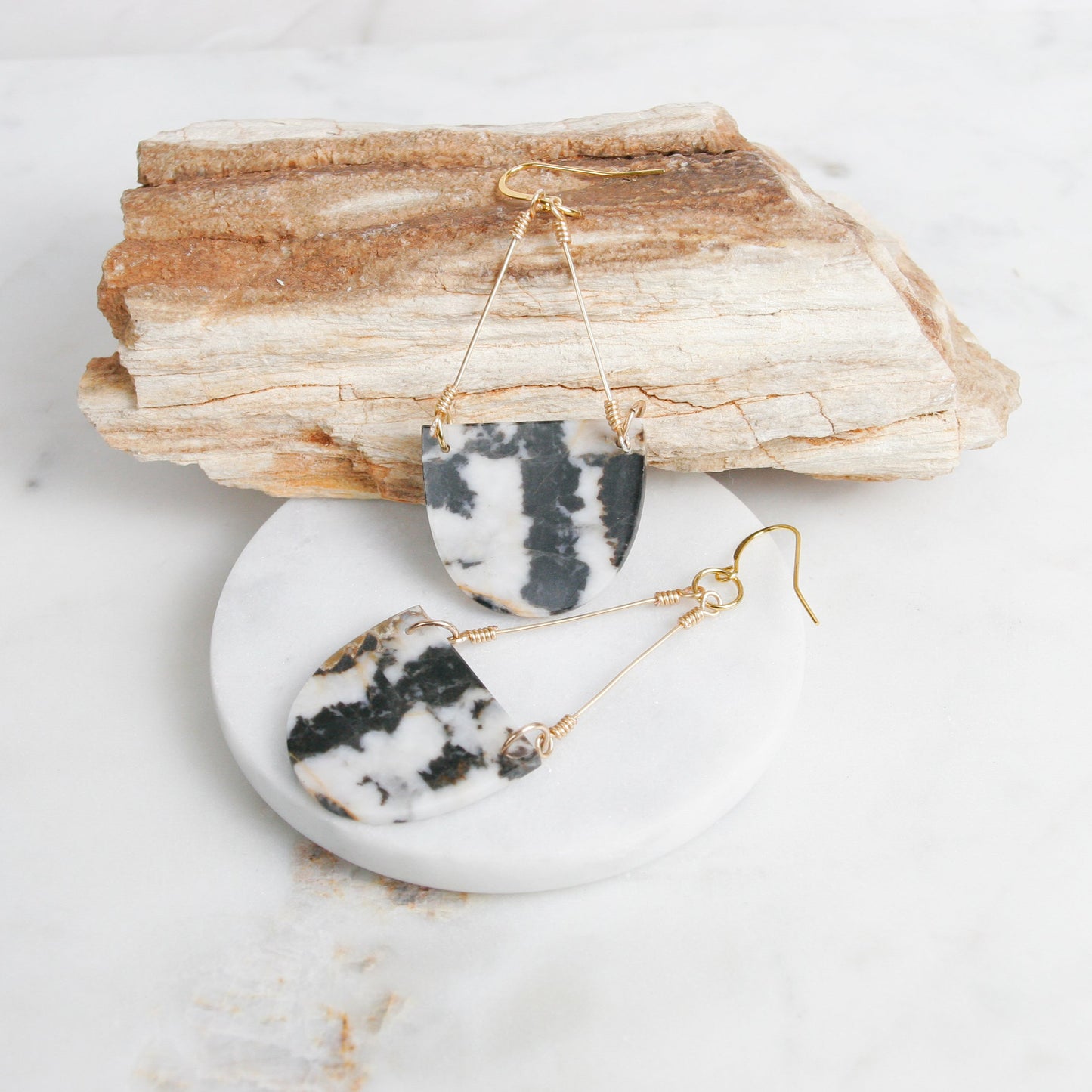 Zebra Jasper Earrings