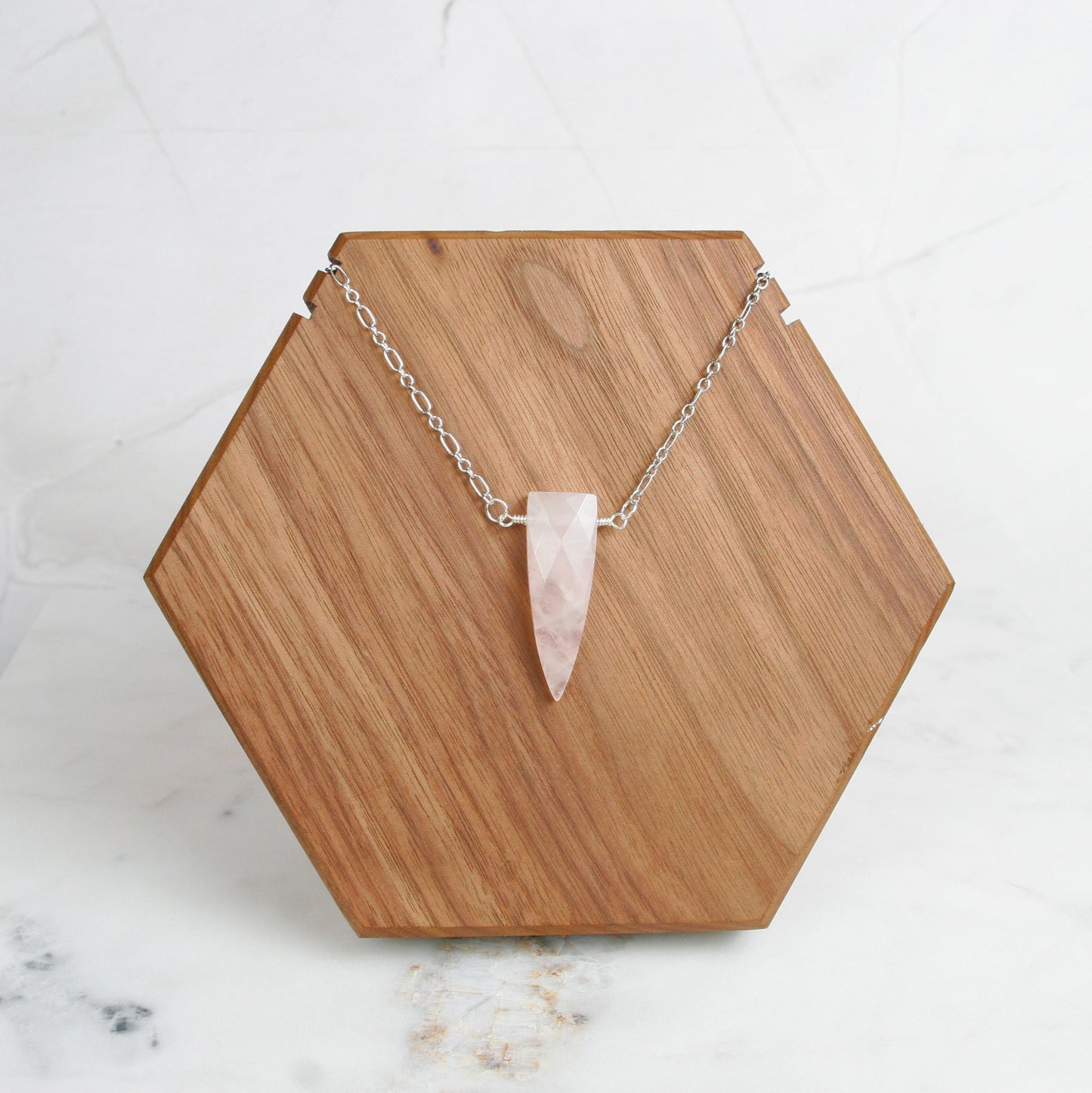 Faceted Shield Pendant
