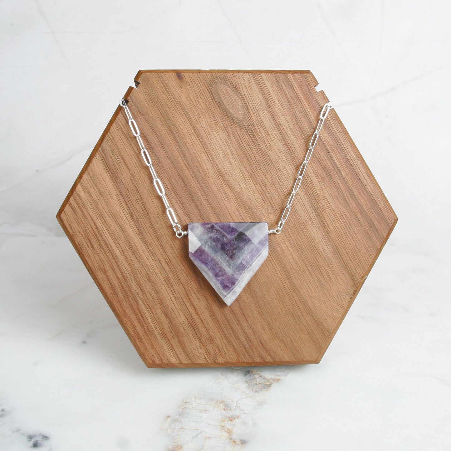 Faceted Flag Pendant