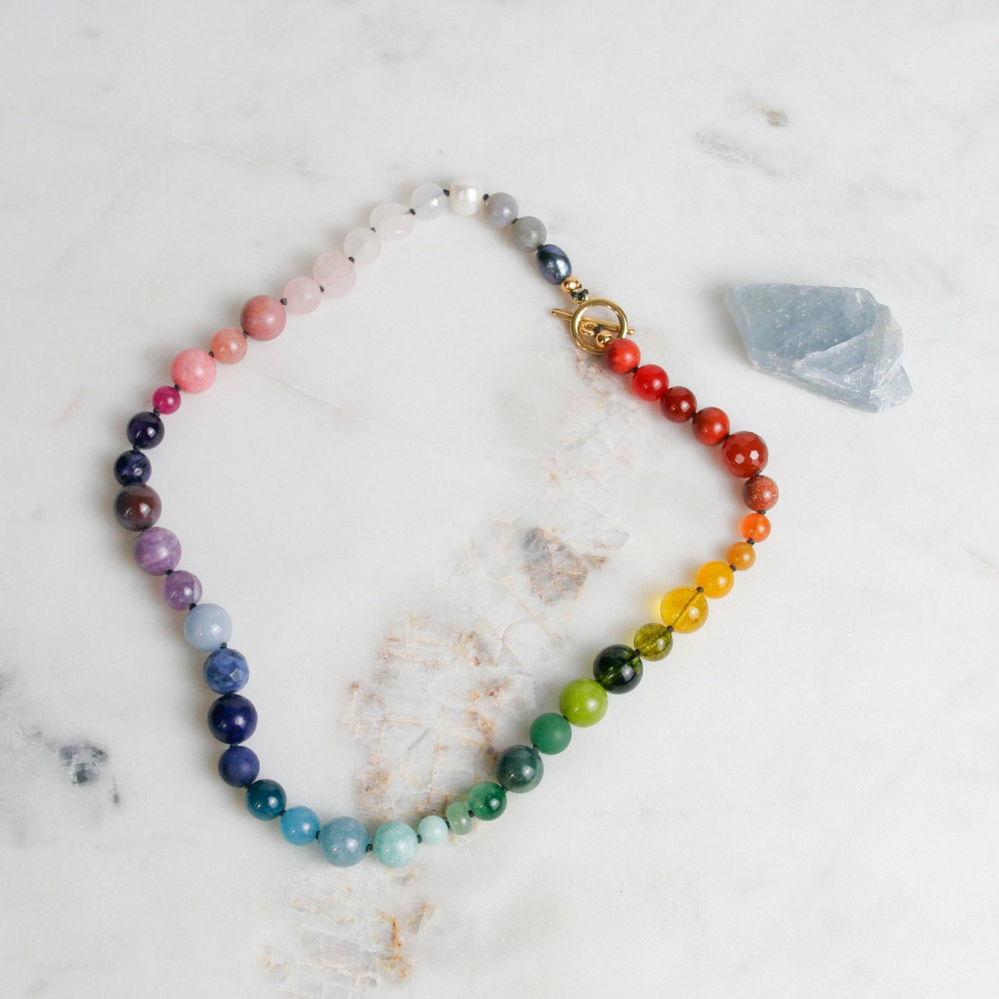 Beaded Rainbow Necklace