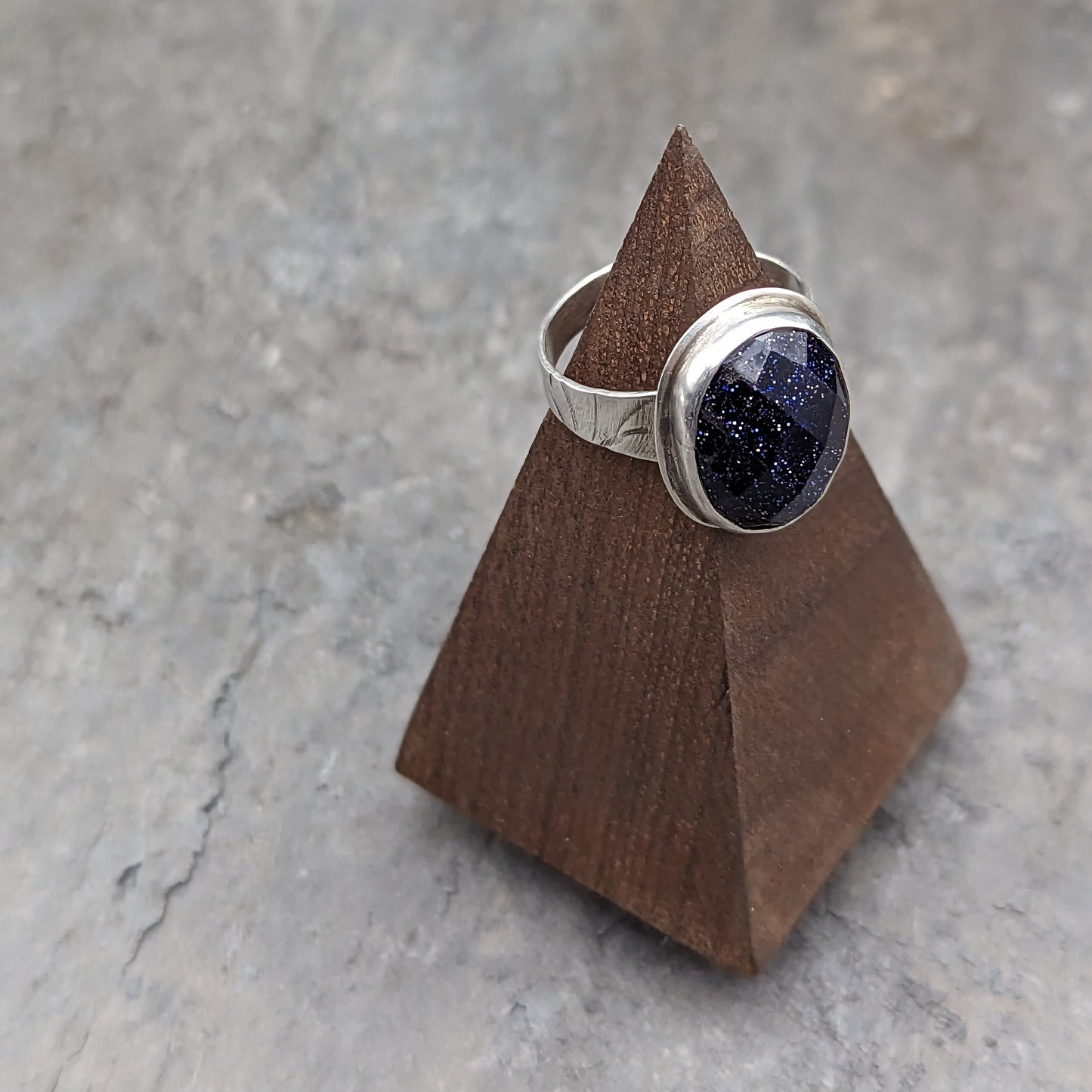 Blue Sunstone Ring