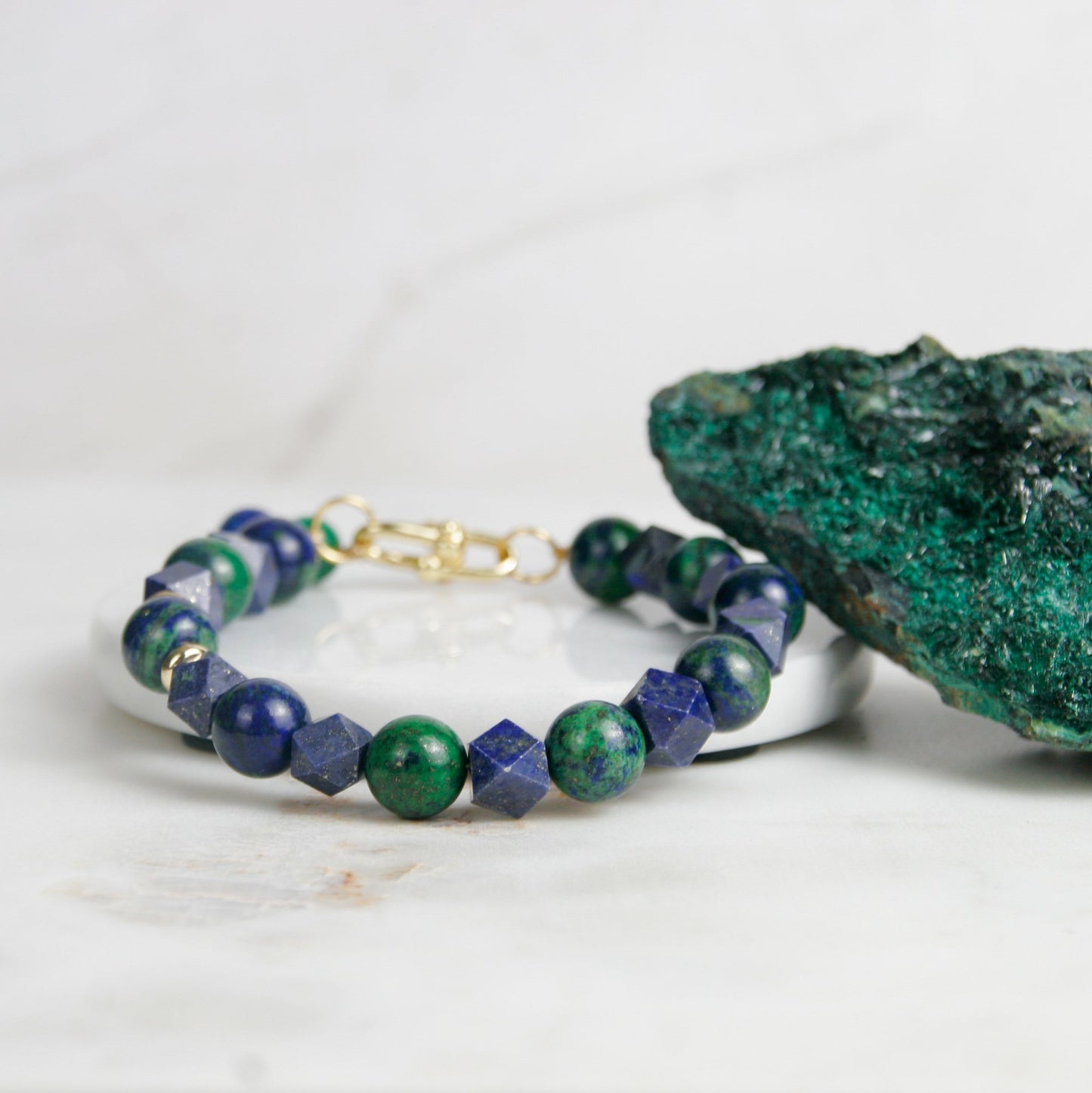 Lapis and Azurite Bracelet