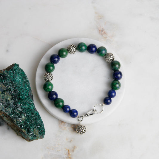 Lapis and Azurite Bracelet