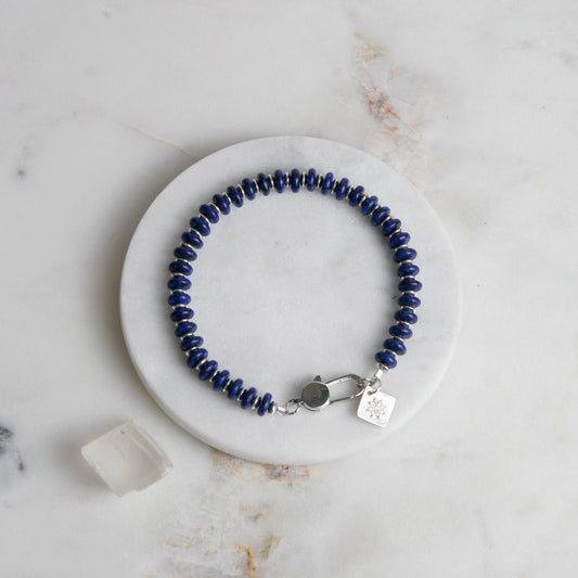 Lapis and Silver Bracelet