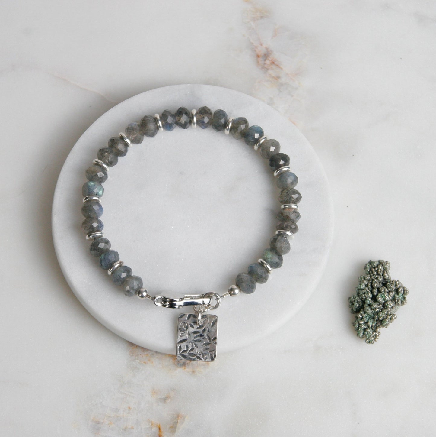 Labradorite and Silver Bracelet