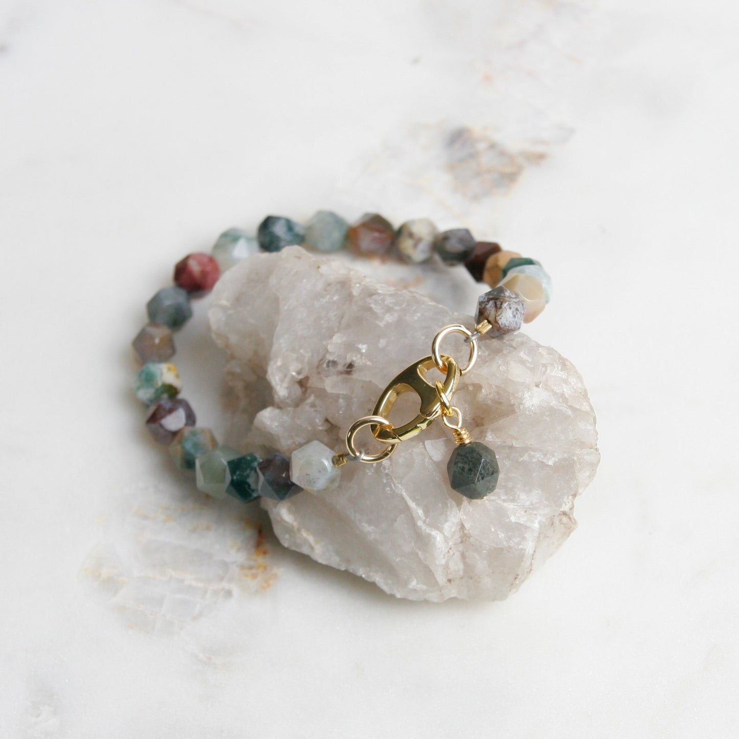 Agate and Jasper Bracelet