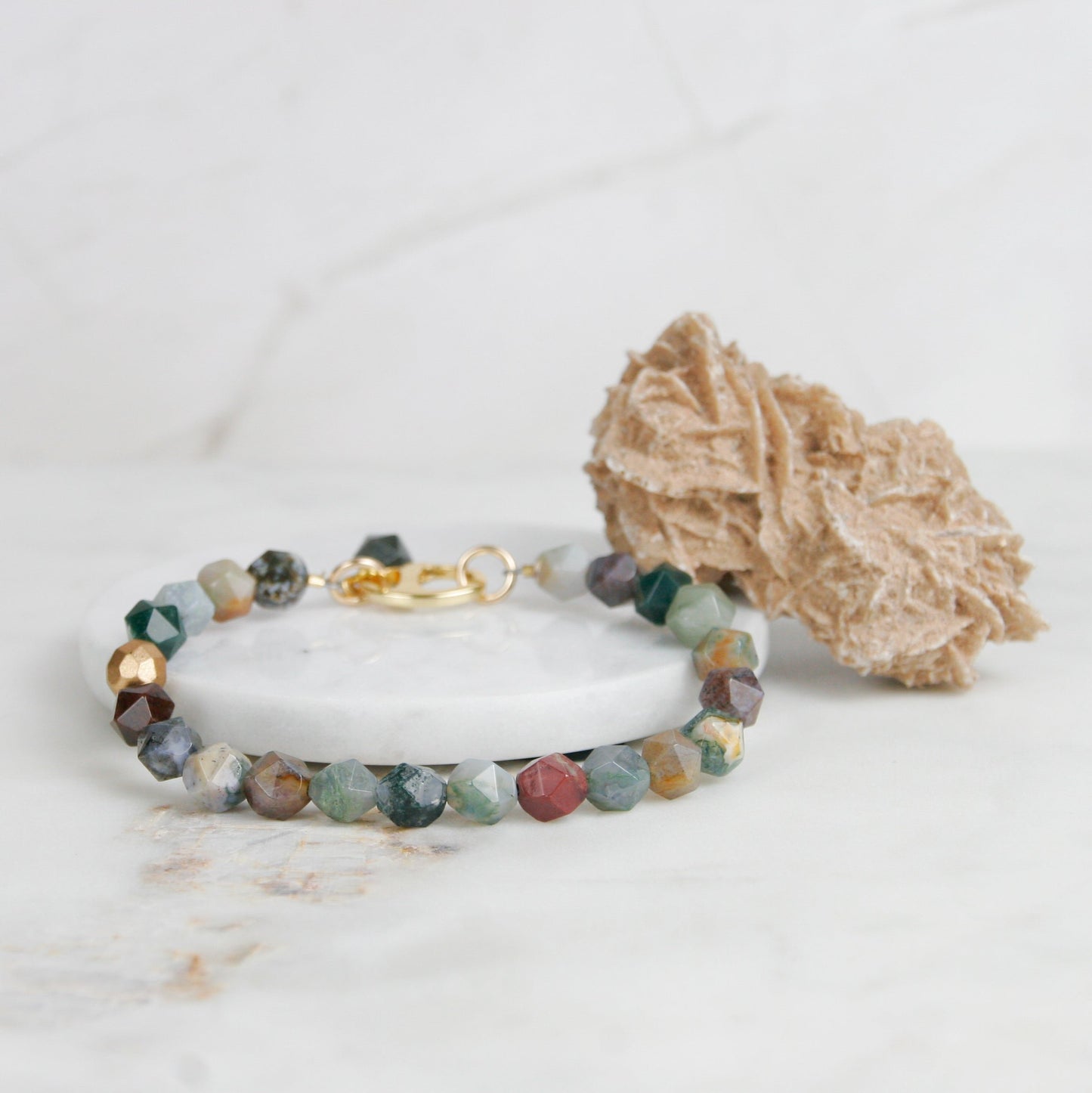 Agate and Jasper Bracelet