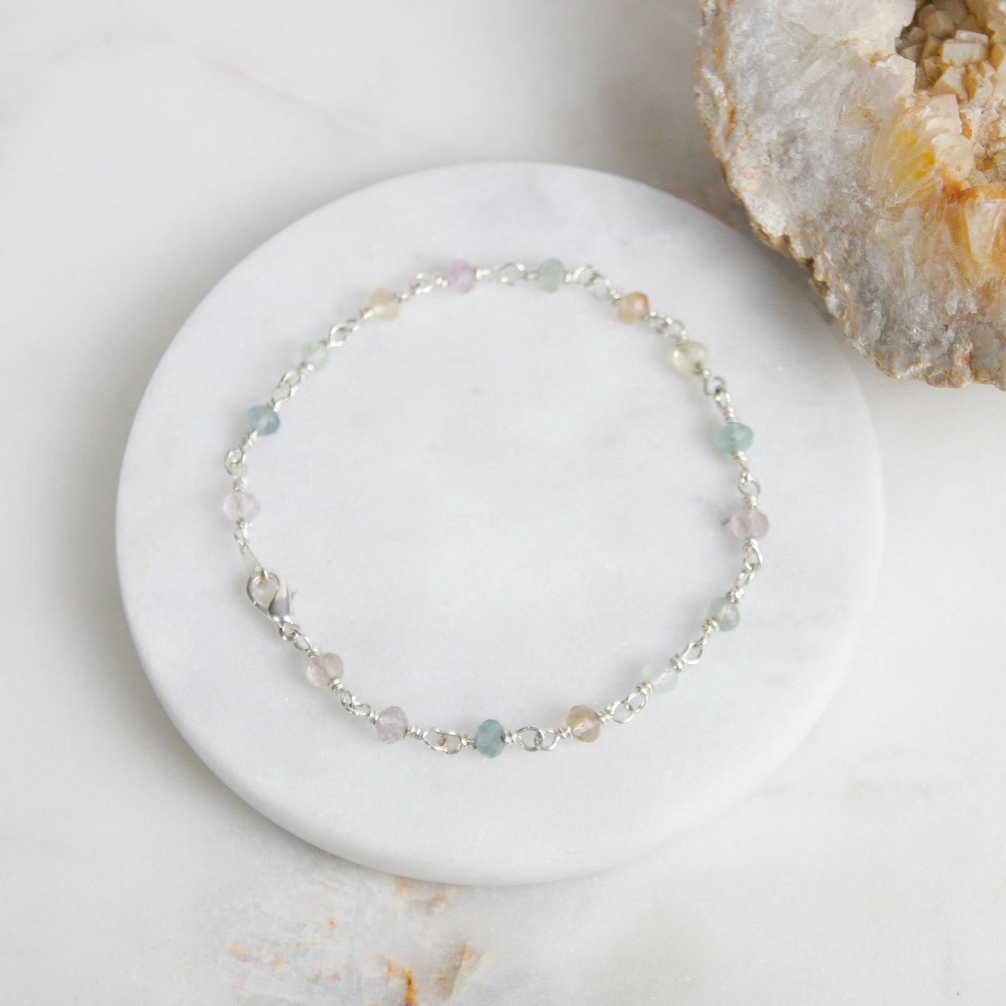 Rainbow Fluorite Bracelet