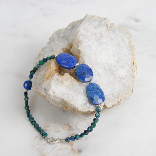 Lapis and Azurite Bracelet