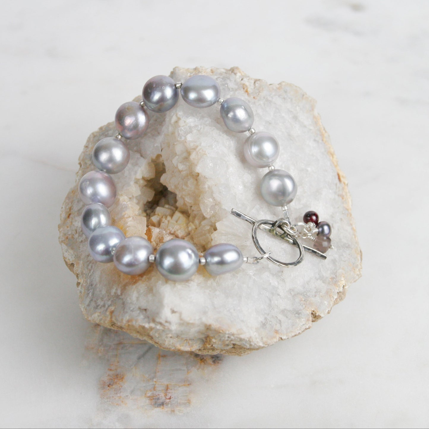 Silver Freshwater Pearl Bracelet