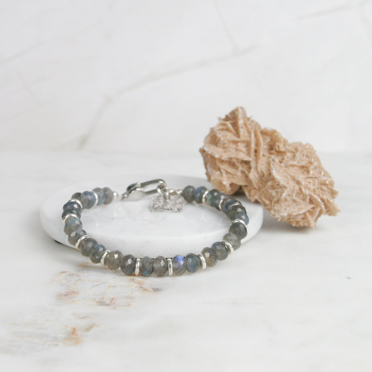 Labradorite and Silver Bracelet