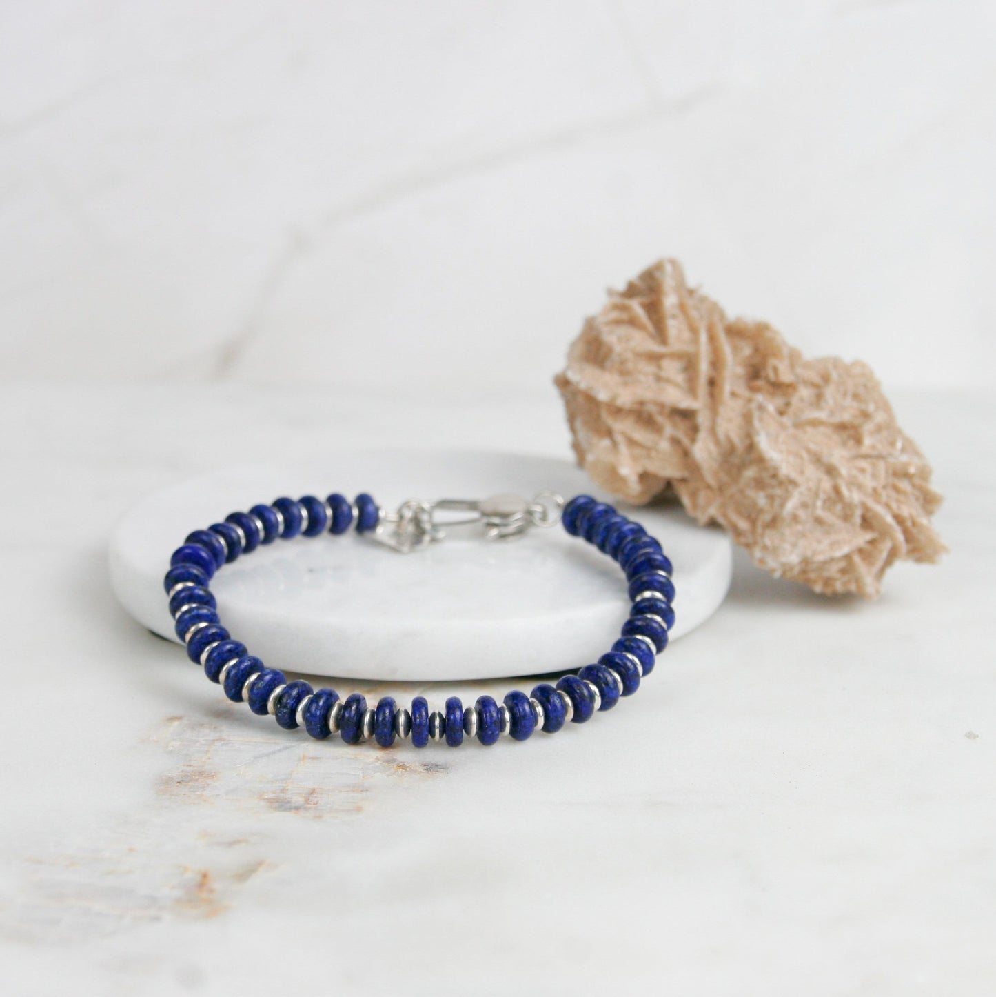 Lapis and Silver Bracelet