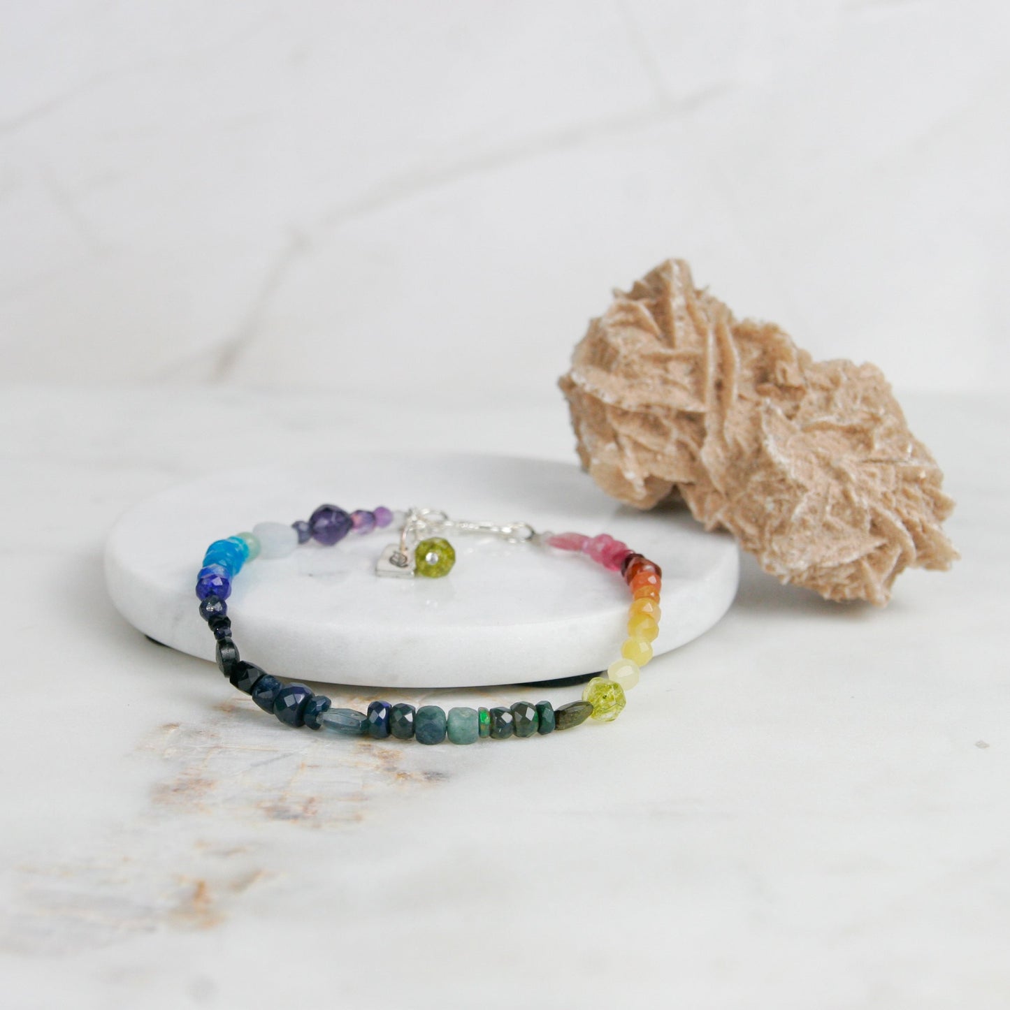 Faceted Rainbow Bracelet