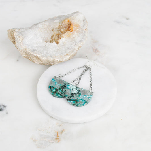 Unique Chrysocolla Earrings