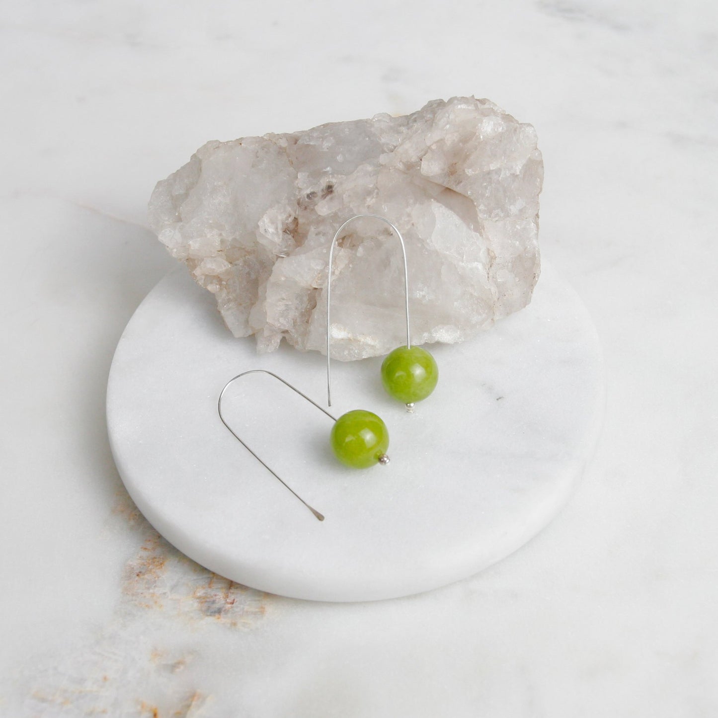 Healerite Long Ball Drop Earring