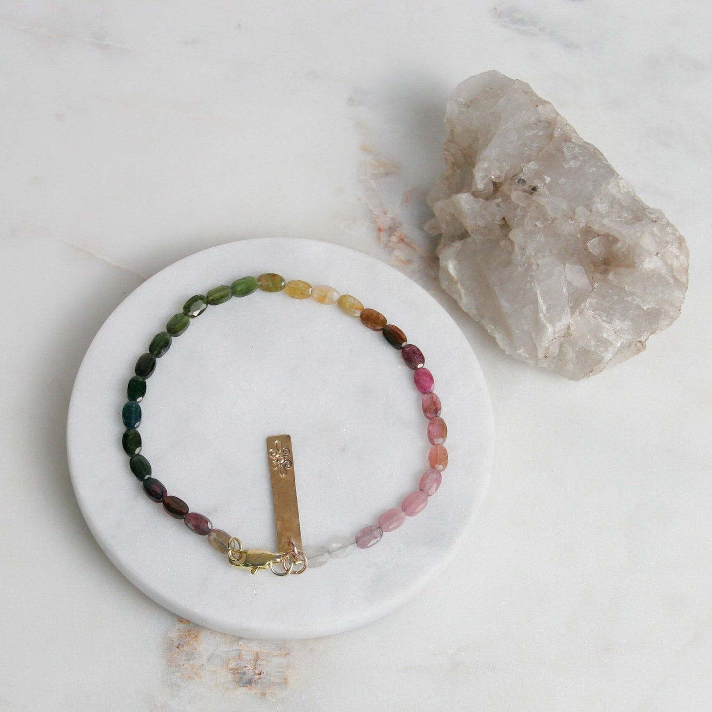 Rainbow Tourmaline Bracelet